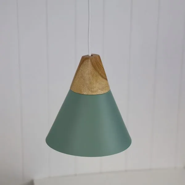 TRIGO.20 Stylish Conical Green Pendant