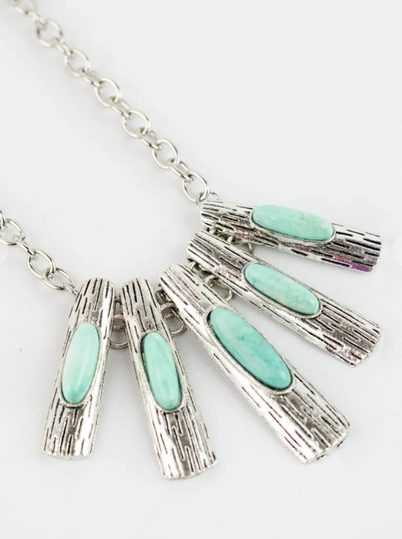Turquoise Bib Necklace