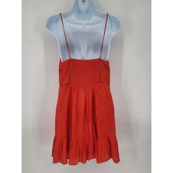 Urban Outfitters Red Cut-Out Corset Mini Dress Women's Size Medium