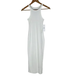 Urban Outfitters White Ribbed Sleeveless Dress XL UK