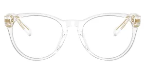 Versace Kids VK 3321U 148 Phantos Plastic Clear Eyeglasses with Logo Stamped Demo Lenses