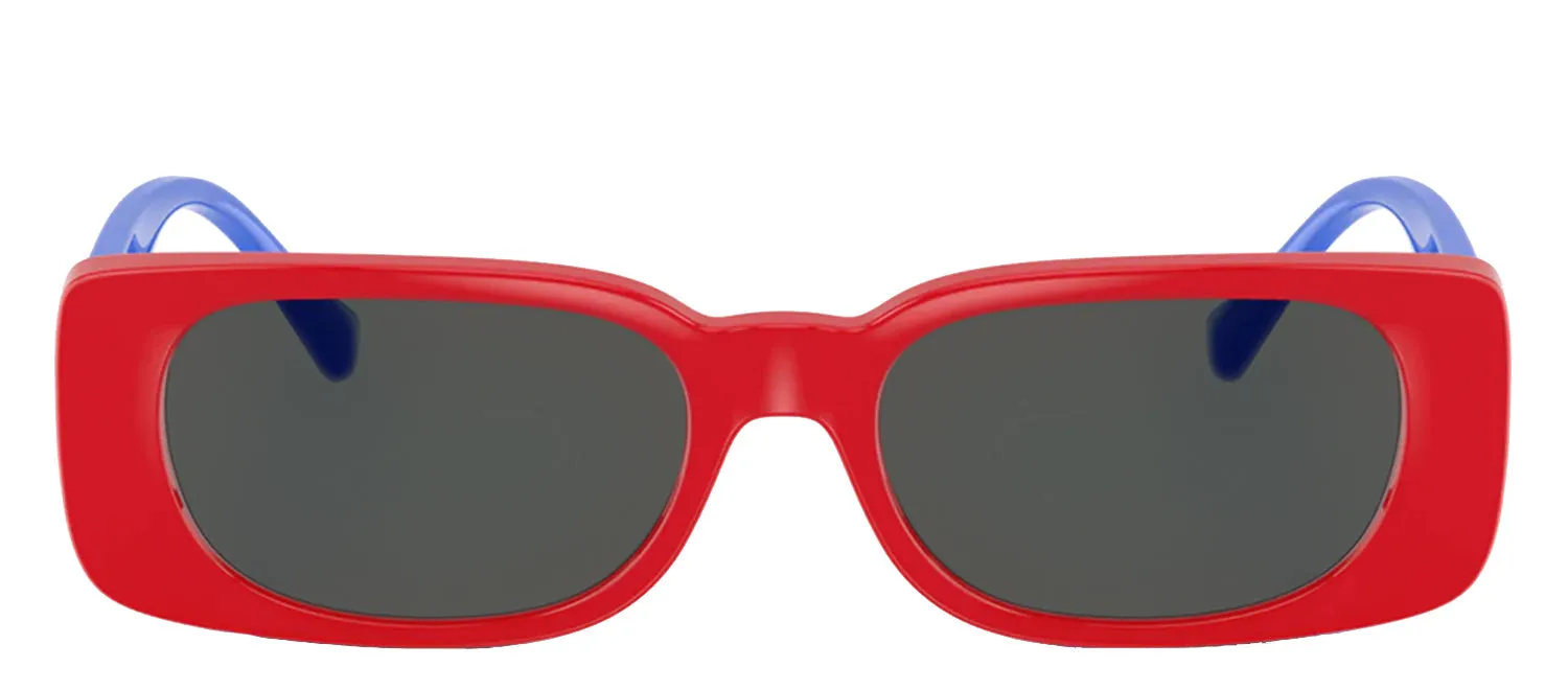 Versace KIDS VK 4003U 506587 Rectangle Plastic Multicolor Sunglasses with Grey Lens