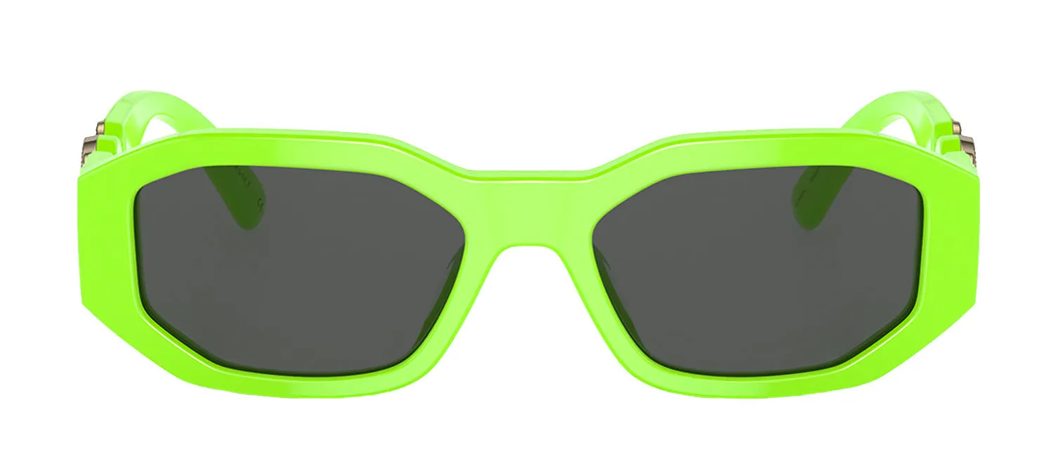 Versace KIDS VK 4429U 536987 Irregular Plastic Green Sunglasses with Grey Lens
