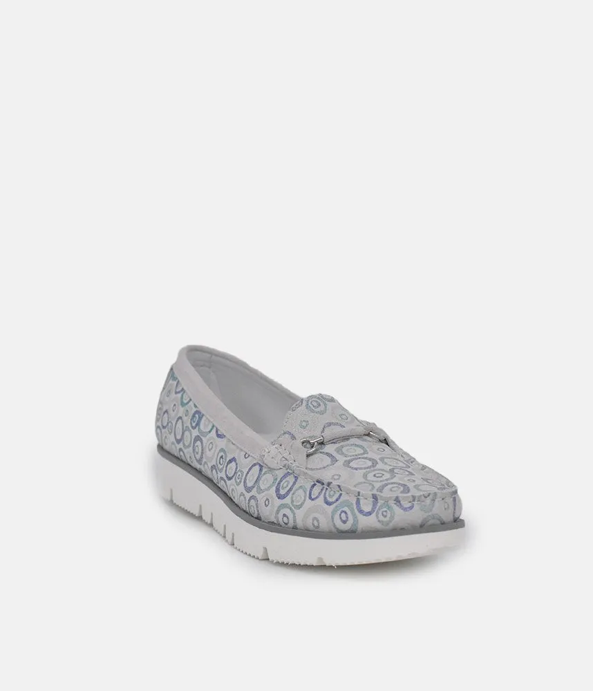 Vittoria Mengoni Gorgeous Grey Circle Loafers