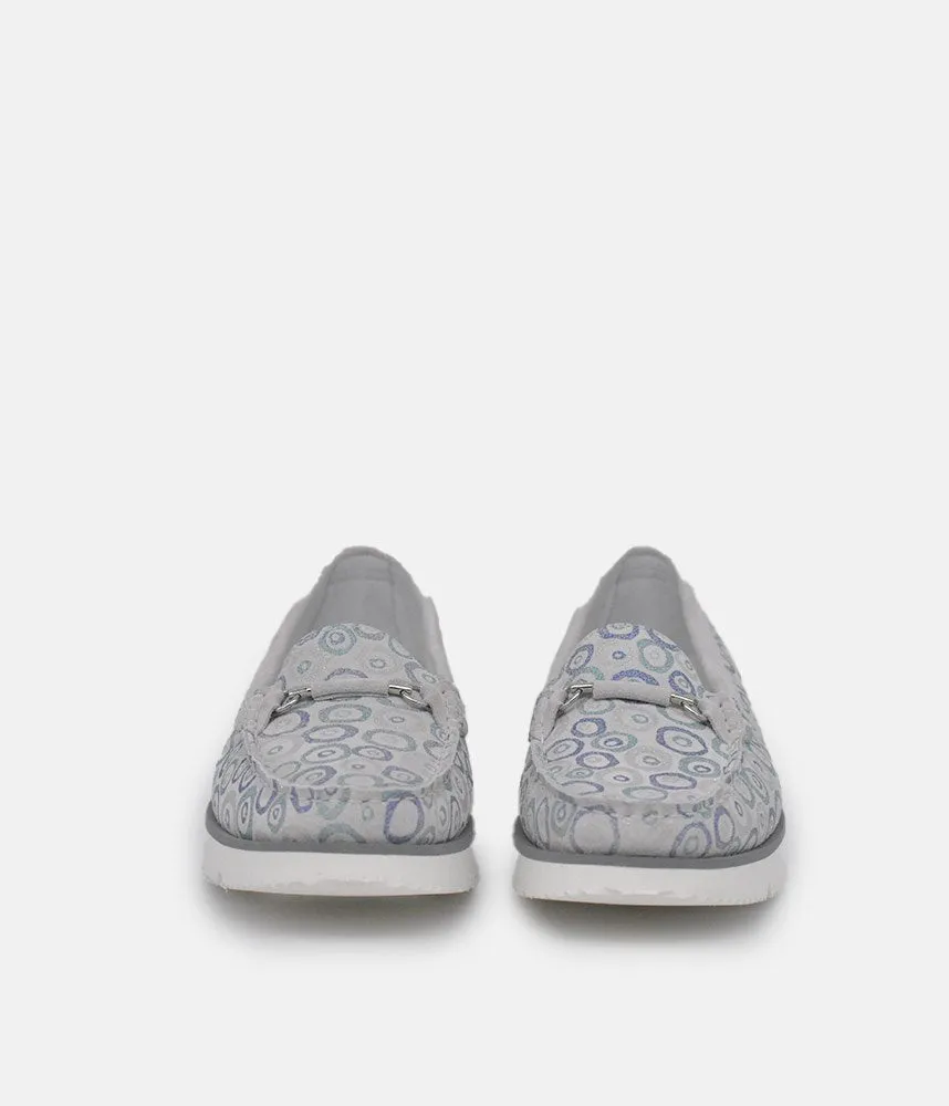 Vittoria Mengoni Gorgeous Grey Circle Loafers