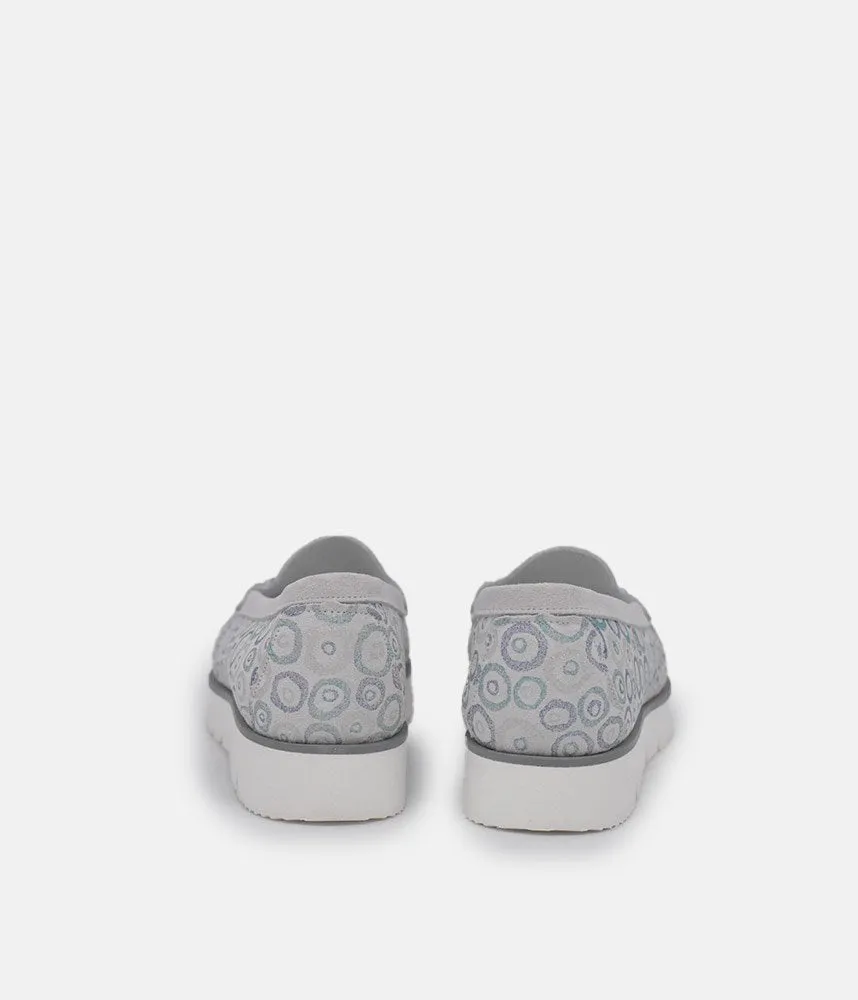 Vittoria Mengoni Gorgeous Grey Circle Loafers