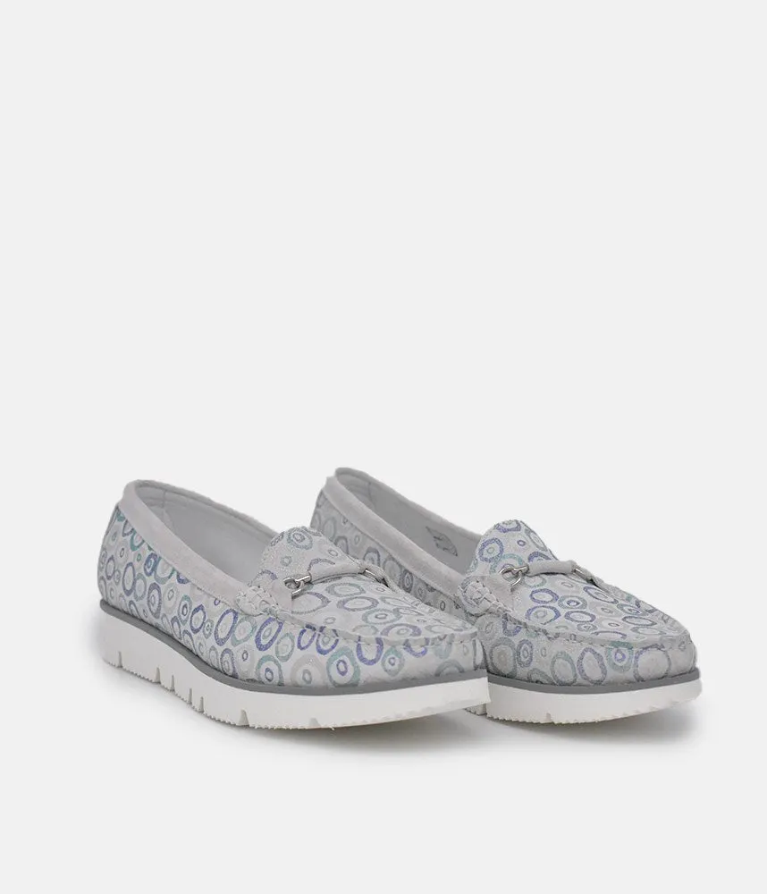 Vittoria Mengoni Gorgeous Grey Circle Loafers