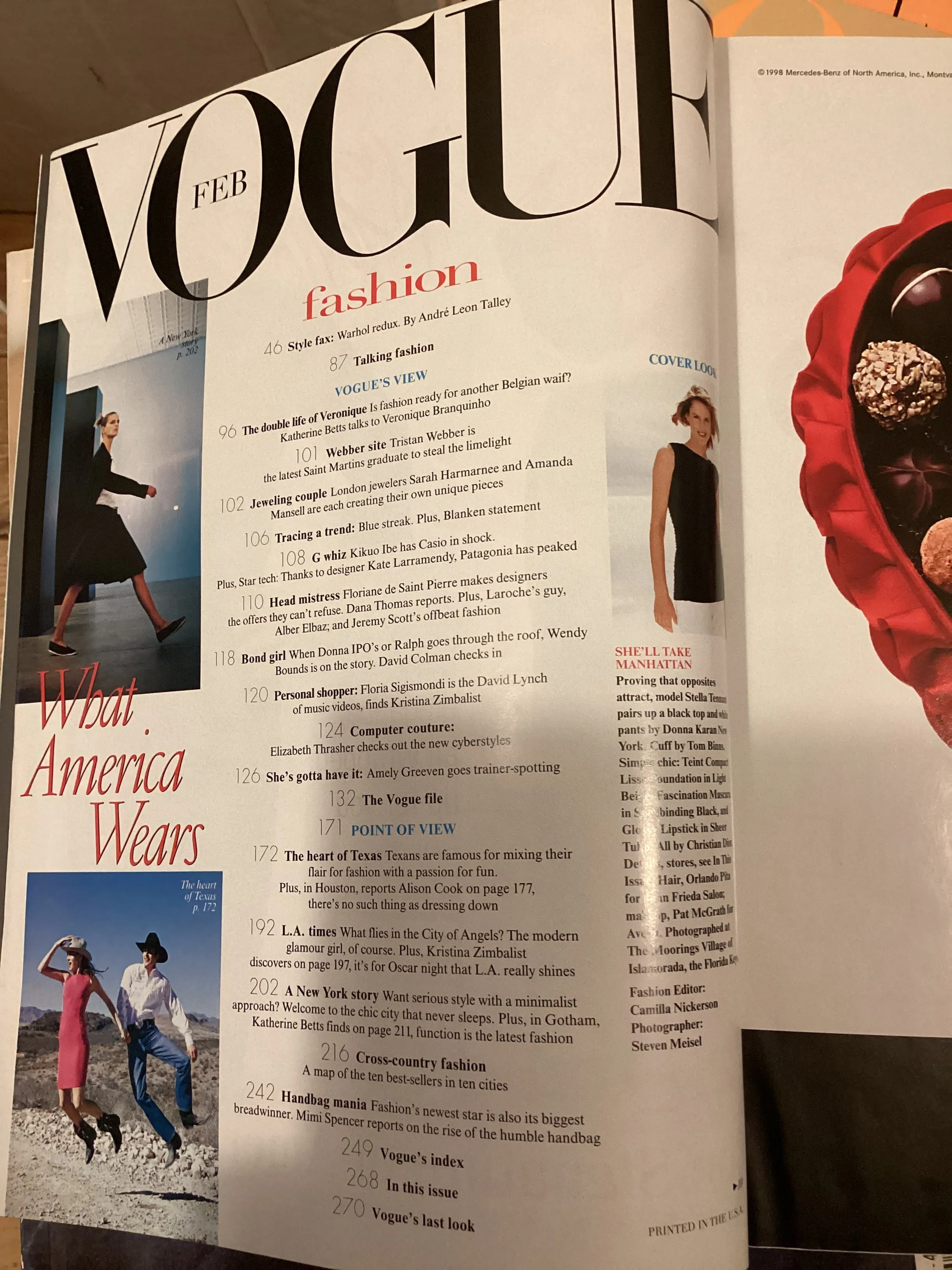 Vogue magazine February 1999