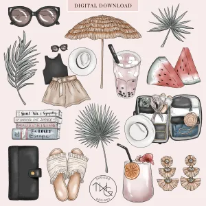 Weekend Getaway Clipart Collection