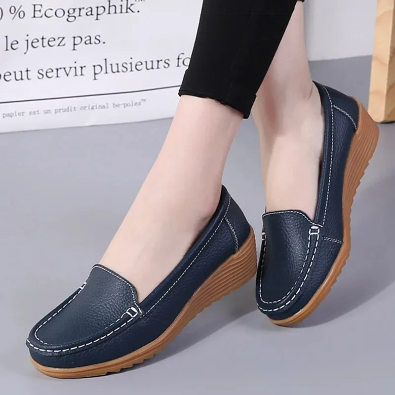 WolffMode Casual Wedge Loafers