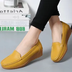 WolffMode Casual Wedge Loafers