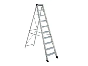 Zarges En131 Professional Swingback Steps Open 2.53M Closed 2.83M 12 Tread