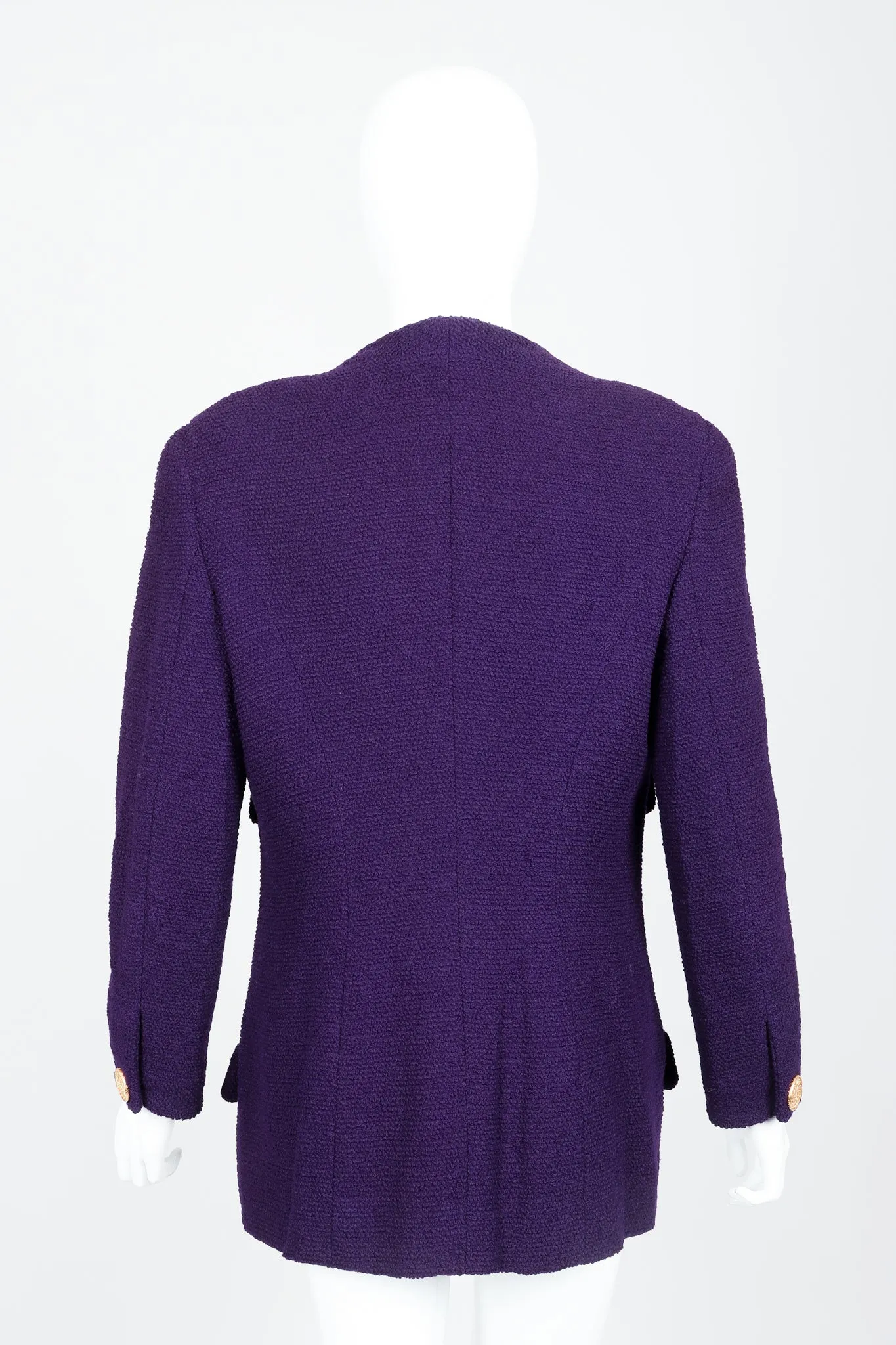 Zipper Bouclé Jacket & Skirt Set